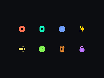 UI Icons Exploration - Fill style. 3d bin icon delete icon file icon fill style icons iconset illustration rename icon solid icons solid style ui ui icons vector