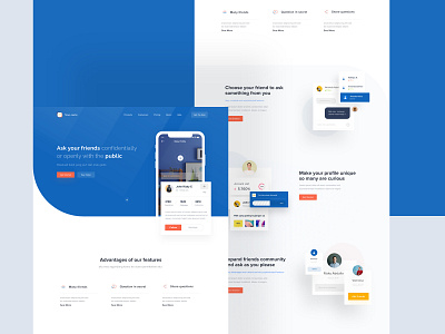 Question Landing page dashboard design designer desktop dribbble icon illustration interface landing logo minimalist mobile smooth typography ui user ux vector website white