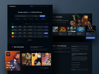 Casino Bonus Landing Page bonus casino characters dark faq gambling game jackpot landing landing page search ui