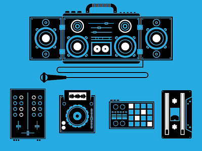 Music Icons boombox dj icon icons microphone music sounds speaker stereo
