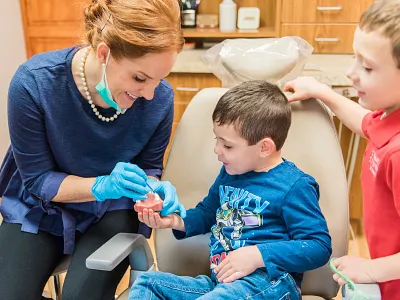 Prindle Family Dentistry Custom Photos branding business cards dentistry letterhead logo design natural light photography photography print design small business squarespace visual branding website design