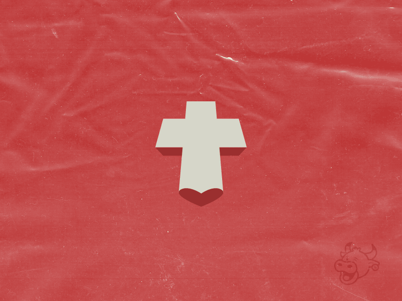 Cross Logo Concept apperal branding christian church clothes concept cross design heart illistration logo tee vector wip