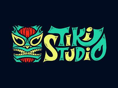 TIKI STUDIO design hawaii illustration lettering letters mask music power tiki typograpghy
