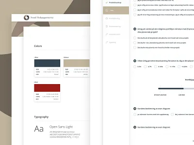 Financial Advisory System app dashboard design finance graph infographics styleguide ui ux