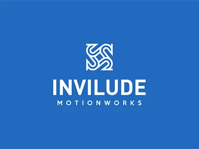 Invilude Logo blue logo invilude logo logo design logo mark logo mark design logojoy morion logo motion motion works
