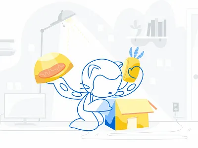 Blog Illustrations blog design developer github illustration octocat product site website