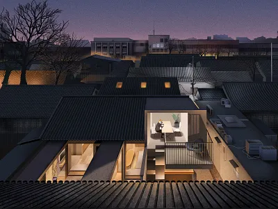 Home back china happy new year home illustration sketch waiting