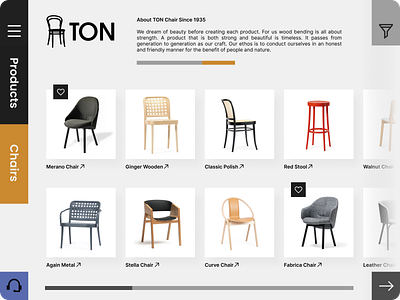 TON Furniture Website branding design detail development flat graphic design homepage illustration online product productpage redesign ui ux vector webpage website