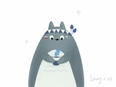 Super chinchilla animation cat design icon illustration landing page vector