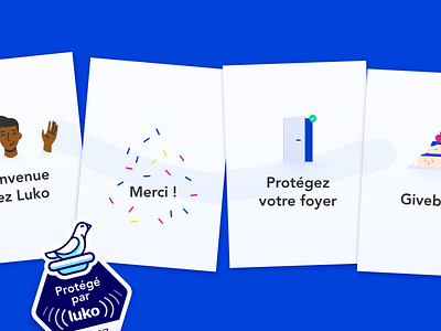 Luko – Welcome kit design illustration ui