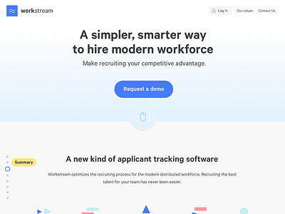 Simple landing landing minimal simple simple clean interface