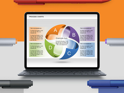 Segmented Sphere Shapes for Presentations chart diagram powerpoint presentation shape sphere stages