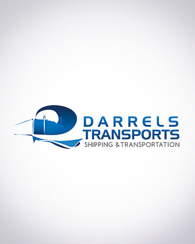 Darrels Transports Shipping & Transportation branding graphic design logo