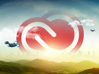 Adobe Cloud Age adobe art creative cloud digital art hd photo manipulation photoshop photoshop art splash splash screen wallpaper