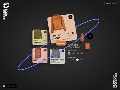 Mobile App for Clothing Store app banner branding clothing design graphic design illustration light logo modern neon neony online showroom store ui ux vector webpage website