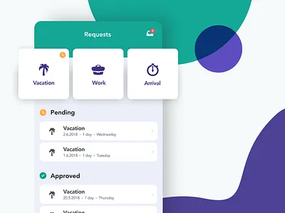 Fingera - Access Control & Management System app attendance design fresh green minimalistic mobile mobileapp modern purple ui ux