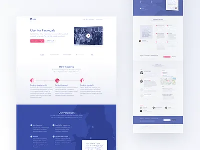 F-LEX Homepage blue clean design homepage landing page pink ui ux web website