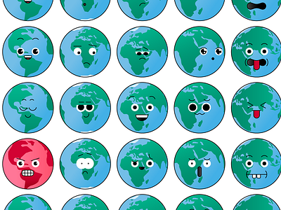 Globi: Mascot Design for Amsterdam Airport Schiphol africa airport america angry asia character character design continent design dutch europe eyes face globe latin mouth sad schiphol smile world