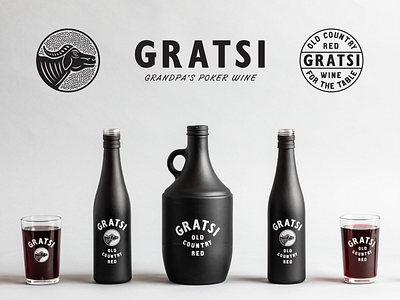 GRATSI WINE bottle design brand design branding label design marks packaging design type typography wine