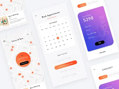 Salon App Design beautyapp hairsalon salon salonapp salonappdesign salondesign salonservices salonui