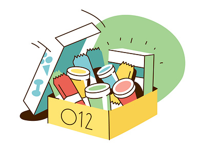 Ice-cream & Bars bars delivery ice cream illustration partnership protein vector