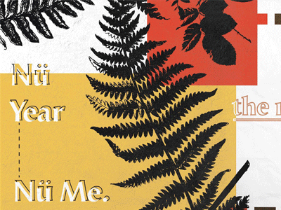 Nü Year, Nü Me. animation branding color colour design handdrawn illustration lettering texture type typography vector