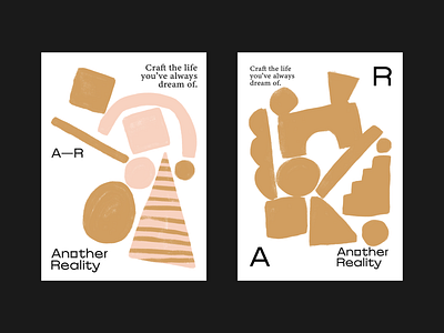 Another Reality branding graphic design identity illustration logo poster print