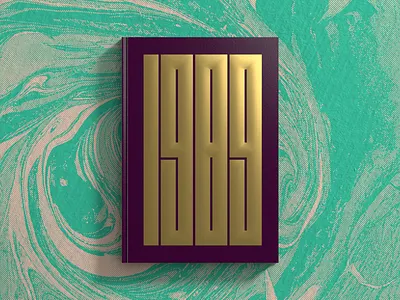 1989 Book Cover book app book cover gold gold foil gold ink graphic design logo print design
