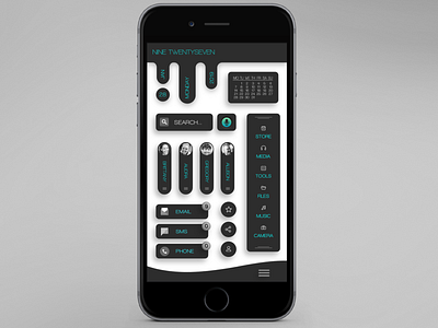 Blocks & Waves app contacts graphic design homescreen icon illustration interface mobile ui