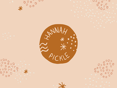 Hannah Pickle Logo Design branding design drawing hand lettering illustration logo typography