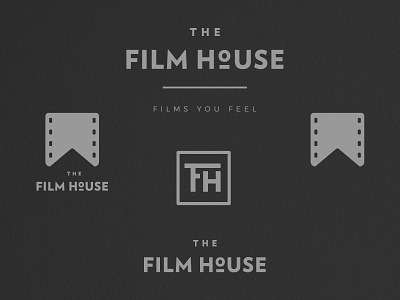 The Film House branding design film house icon identity logo sketch system type typography vector