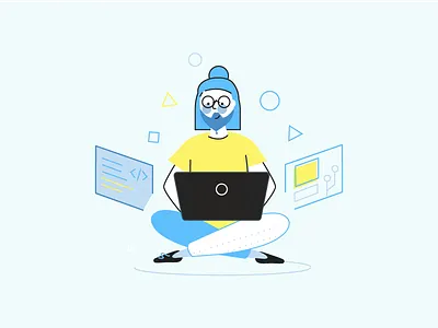 Development in Nebulab characters design developement developer illustration nebulab