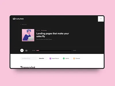 Website Podcast Interface branding design experience graphic illustration typography ui uiux user user experience ux vector web website