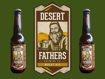 DESERT FATHERS LOGO DESIGN art branding color design flat illustration logo photoshop vector