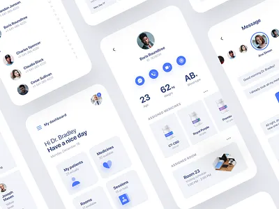 Medical Assistant App app inspiration interaction minimalist ui ui design ux ux ui ux design web design web design agency