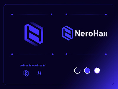 N + H logo concept (Nerohax) best logo branding colorful colourful logo creative design geometry geometric graphic design logo logo mark logodesign logotype logotype letter modern n h logo nh logo icon simple symbol