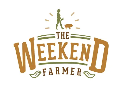 THE WEEKEND FARMER LOGO DESIGN art branding color design flat illustration logo logodesign photoshop vector