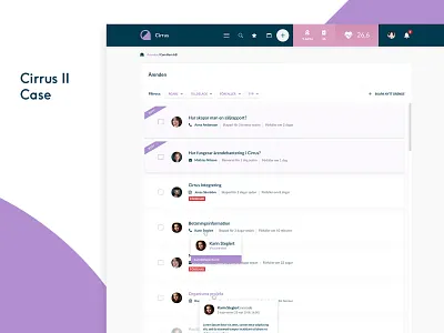 Cirrus 2 Case admin api crm dashboard design infographics list products products design sas stats system ui ux