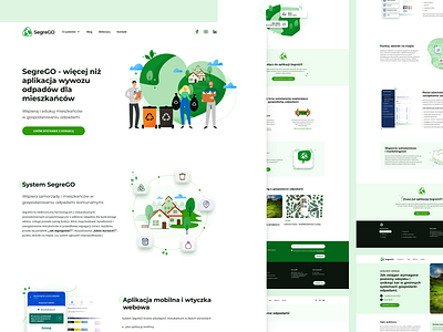 Product page of the SegreGo system design ecology eko landing landing page product page product page design system ui ux waste waste management web website website design zero weste