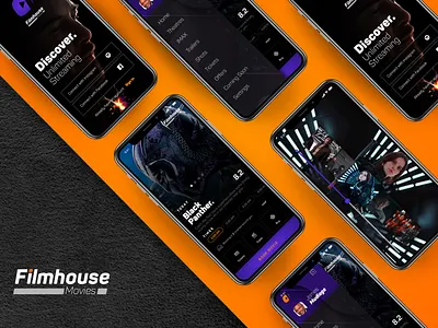 Digital Branding Exploration app app branding branding interface movie app movies ui