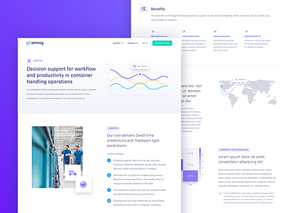 Simcog - Redesign analytics art direction charts data simcog ui ux web webdesign website