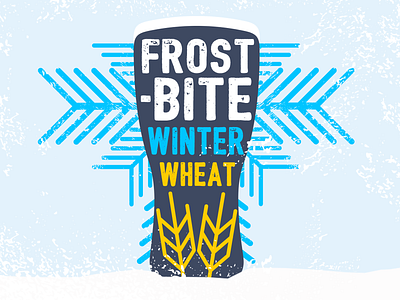 Frostbite Winter Wheat beer beer art beer branding brewery frostbite lostboroughbrewing wheat winter