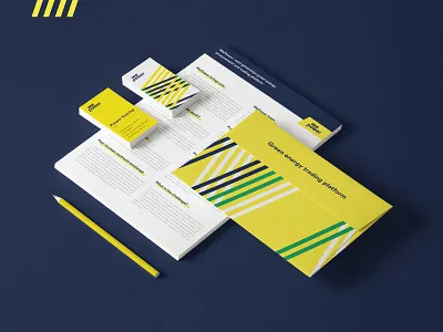 Wepower Brand extension brand identity branding bright design energy green energy startup stripes visual vivid colour wepower