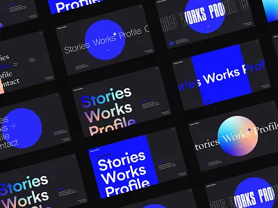 Type & Layout explorations brand clean gradient interaction interface landing page minimal typography ui ui design ux web web design website