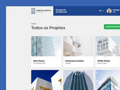 Construction management software buildings chart construct dashboard finance minimal ui ux web