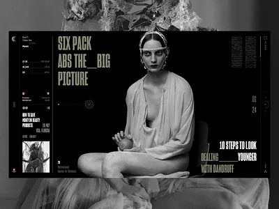 Don't Take Me to the Moon black and white book design fashion interface news photo slide web