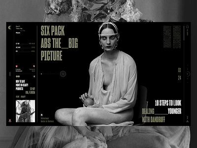 Don't Take Me to the Moon black and white book design fashion interface news photo slide web