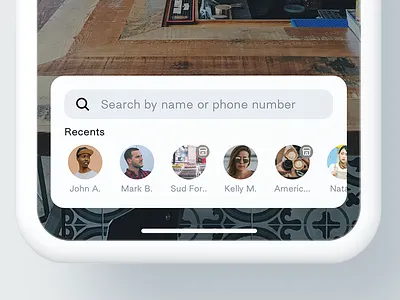 Bottom Search Bar bottom navigation bottom search bottom sheet design horizontal list iphone x madeintoronto minimal navigation payment payments quick access recent contacts search ui ux