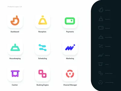 Products Logos app app icons app logo business dashboard digital housekeeping logos mobile app scheduling services softmogul solution solutions startup
