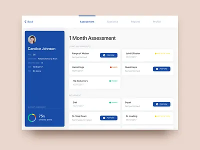 Rare Analytics Healthcare Assessment android digital doctor health history interaction ios med medical medicare patient physician procedure profile record recovery therapist treatment ui ux